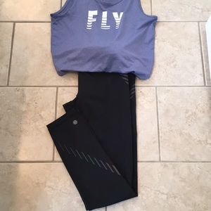 Athleta (color) reflective running tights